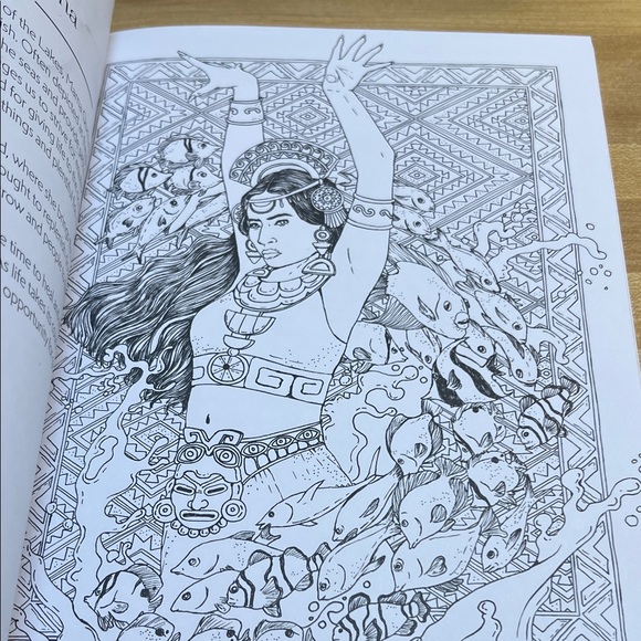 #9030+ Intricate Goddess Coloring Book - Picture 3 of 12